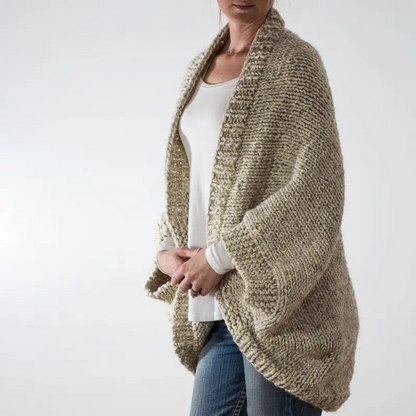 Super Easy Chunky Shrug Knitting Pattern